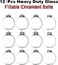 12 Pack 3.15 Inch Clear Glass Christmas Ornament Balls - Fillable Glass Ornaments for Crafts with Hanging Cord, Large 80mm Clear Ornament Balls for DIY, Glass Ornaments for Xmas Tree